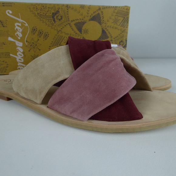 Free People Shoes - Free People Rio Vista Suede Leather Slide Sandals